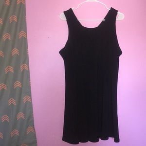 Elodie black skater skirt dress